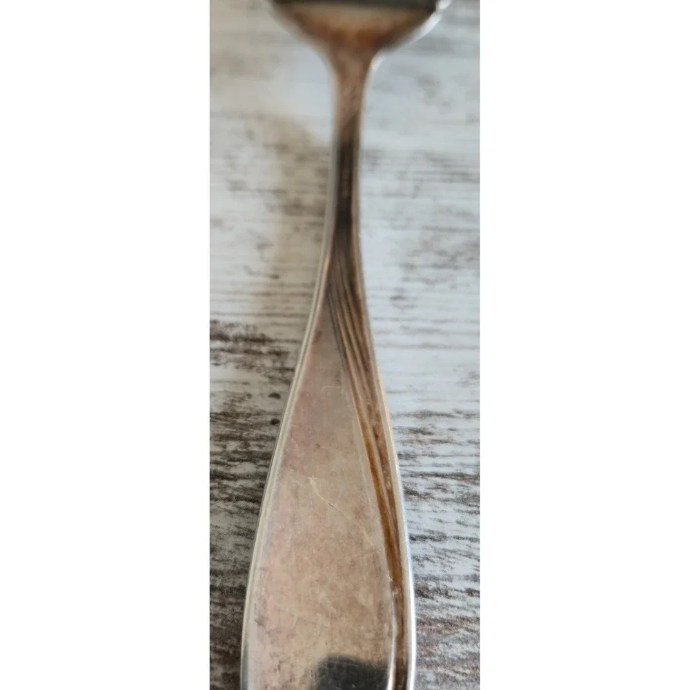 Vintage Oneida Ltd Stainless Serving Fork 3-Tine Cold Meat Fork Utensil 8.5in